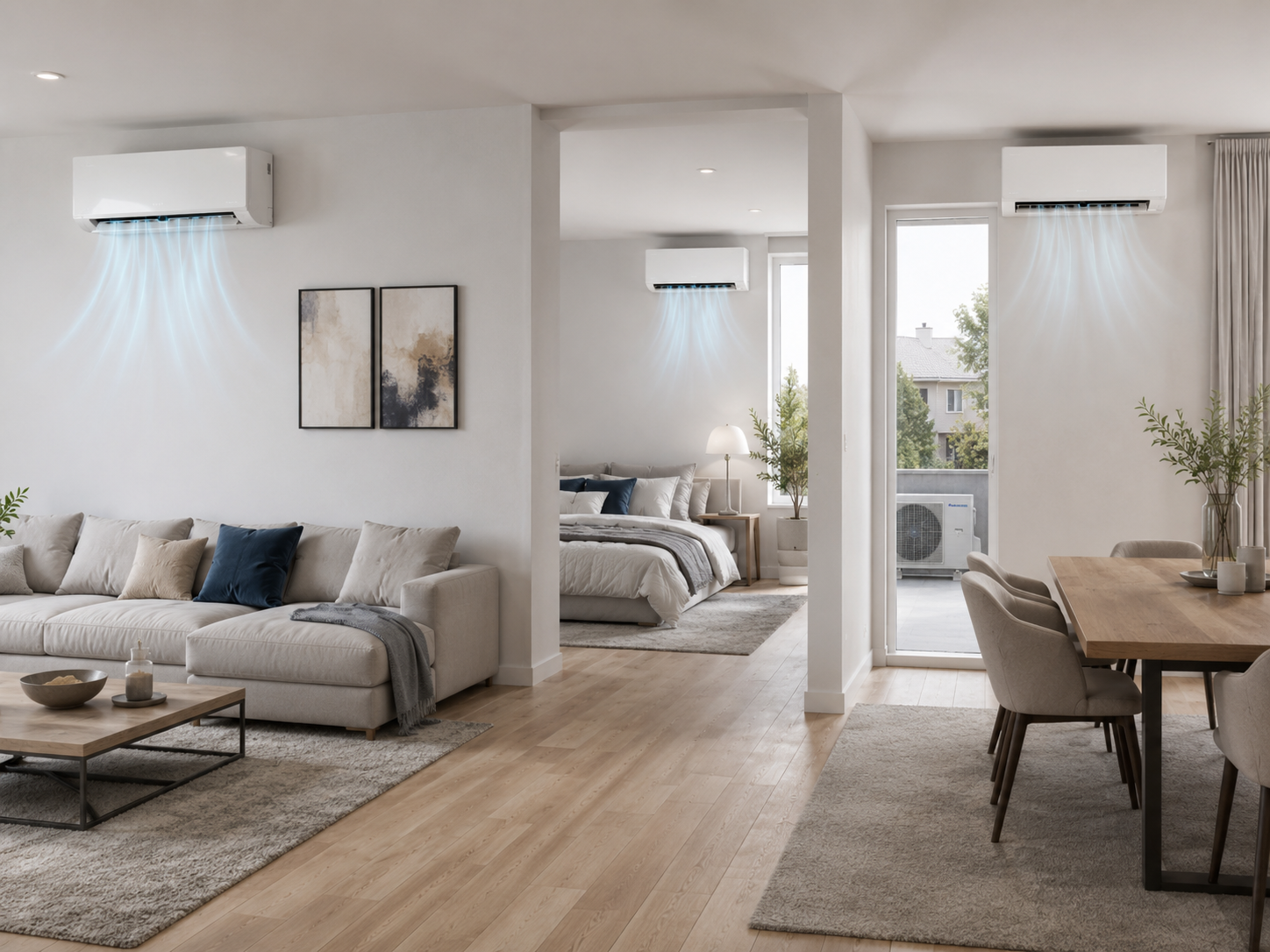 Multi-Split Klimaanlage für mehrere Räume
