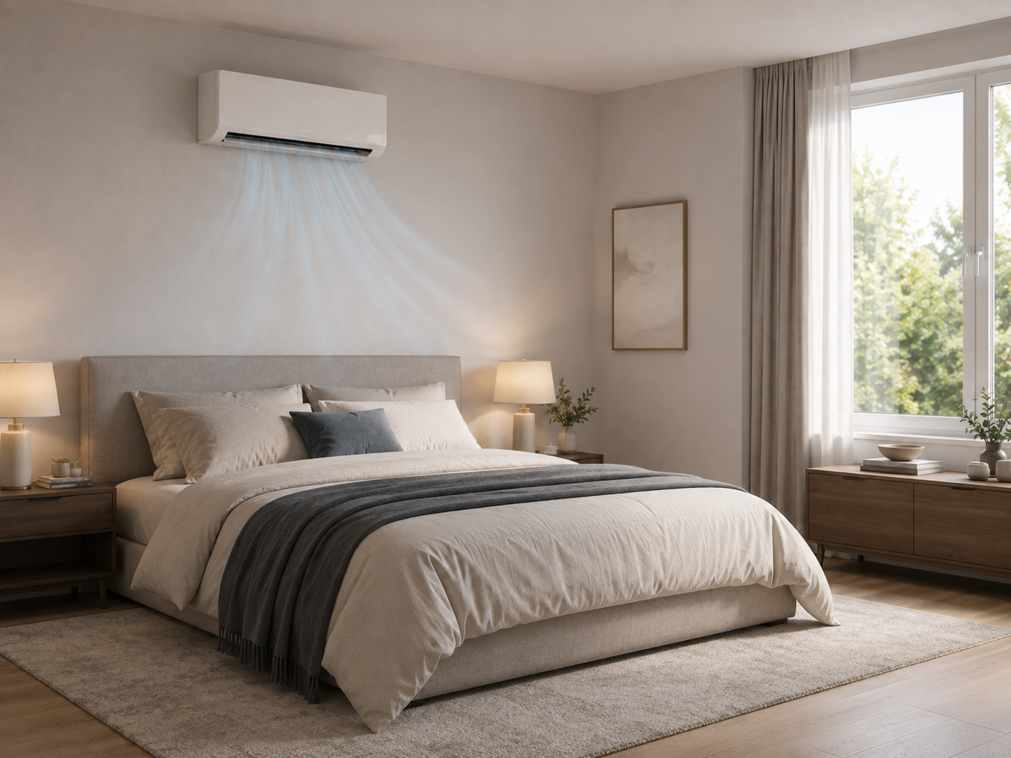 Leise Klimaanlage für ein Schlafzimmer