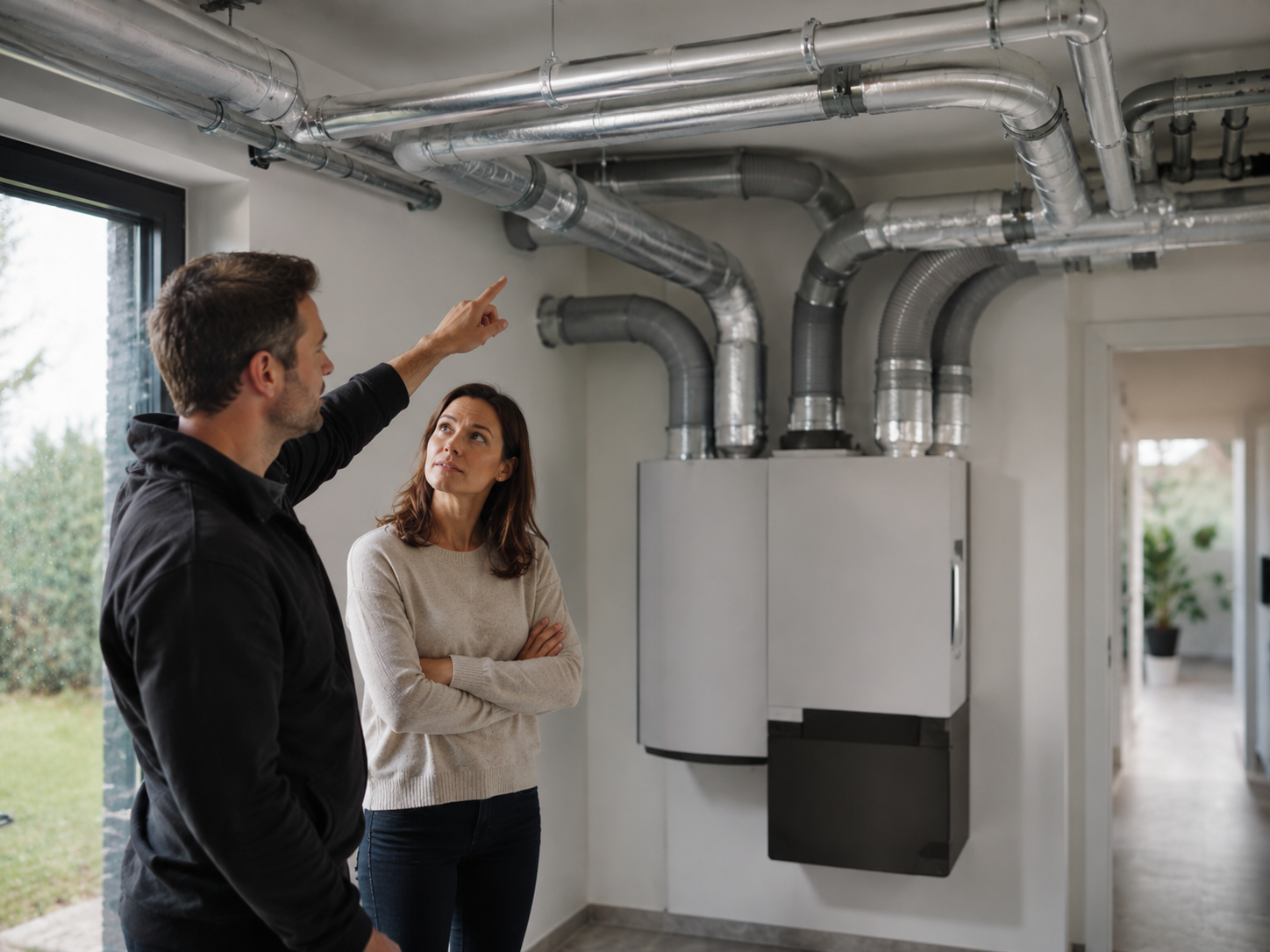 Zentrale Lüftungsanlage mit Luftverteilung für mehrere Räume durch ISARKLIMA